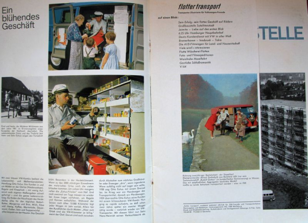 "Flotter Transport" Volkswagen Magazine 1964 (9300)